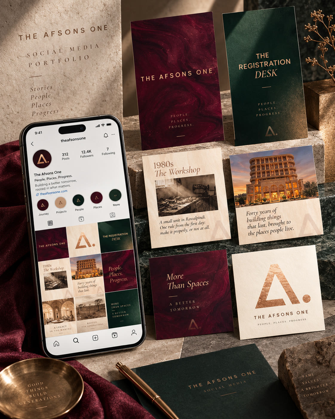 Afson Developers — The Afsons One — Instagram grid and post series