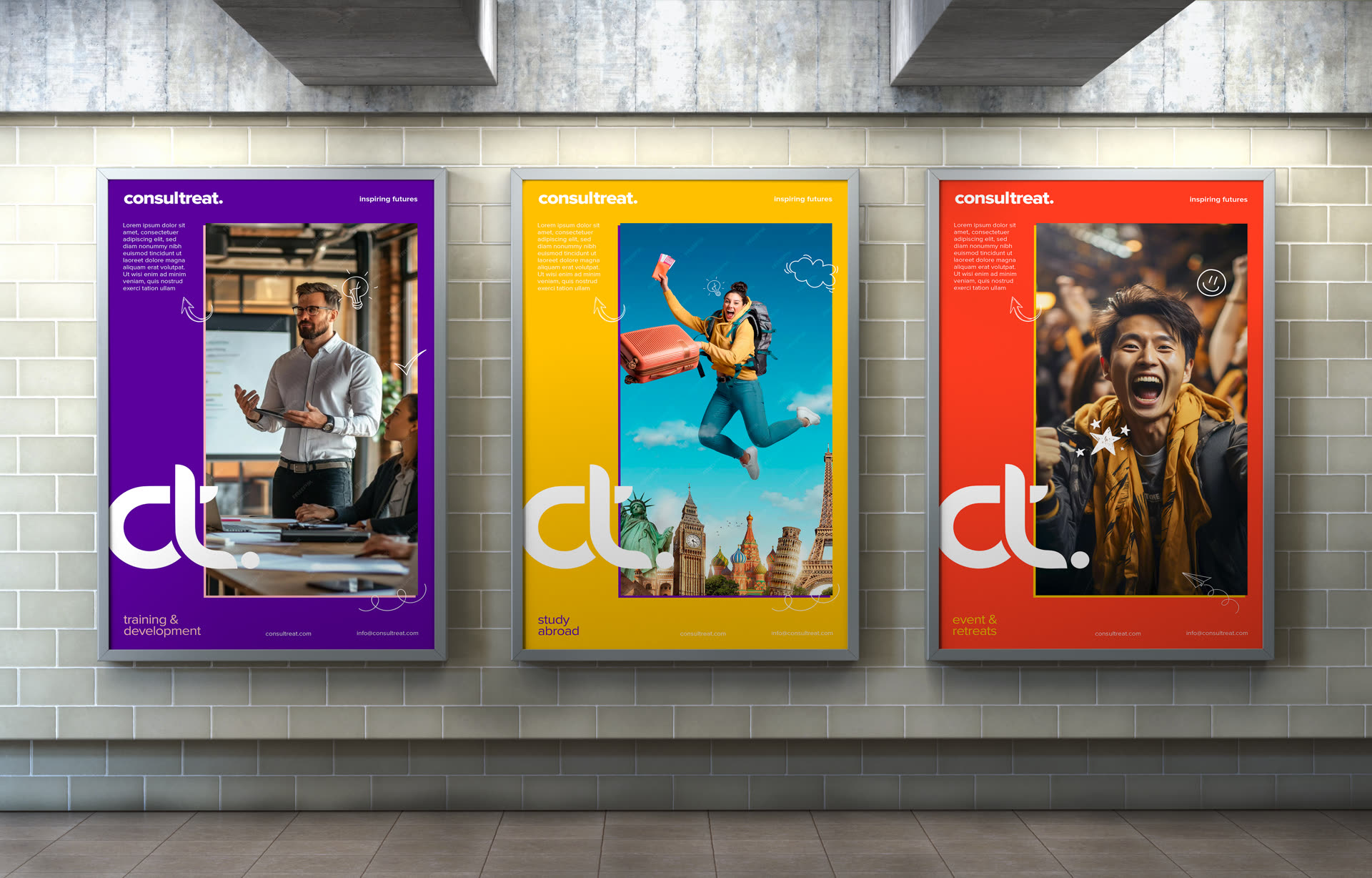 Consultreat — Poster series
