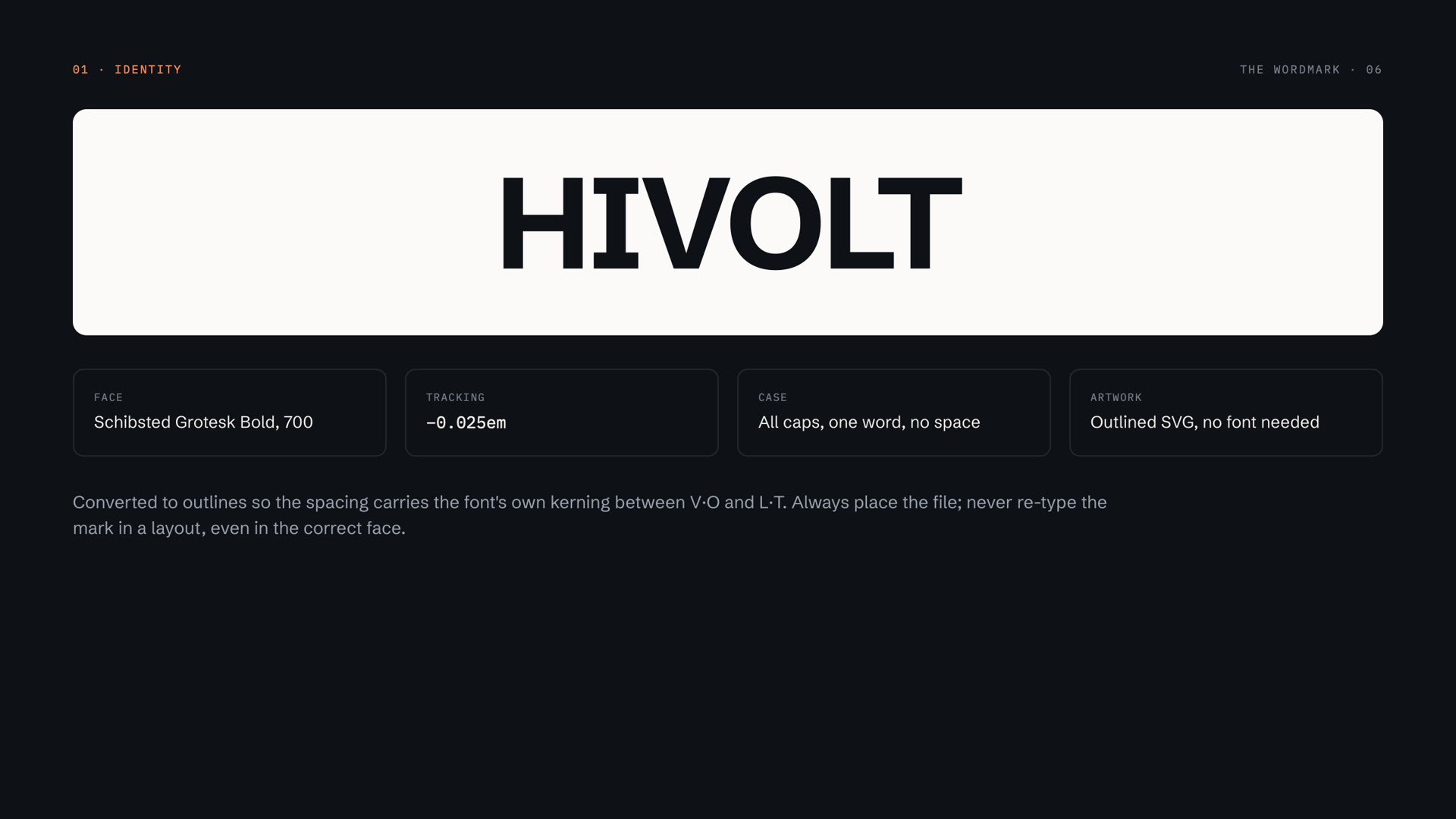 HIVOLT — The wordmark