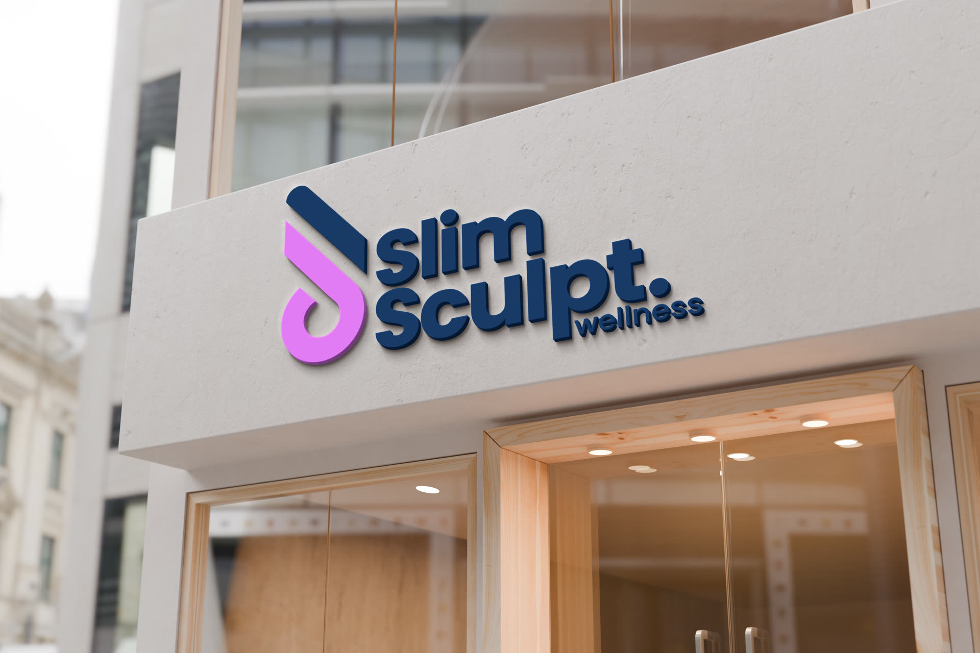 SlimSculpt Wellness — Storefront sign