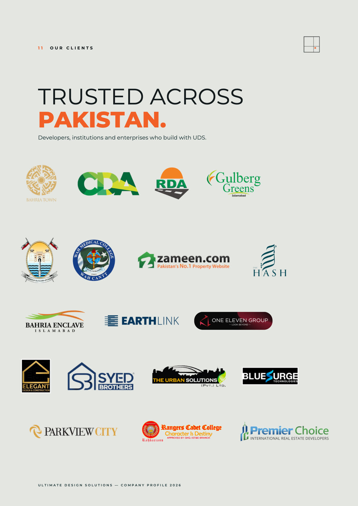 Ultimate Design Solutions — Trusted across Pakistan