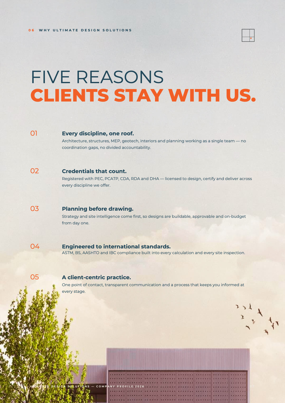 Ultimate Design Solutions — Five reasons clients stay