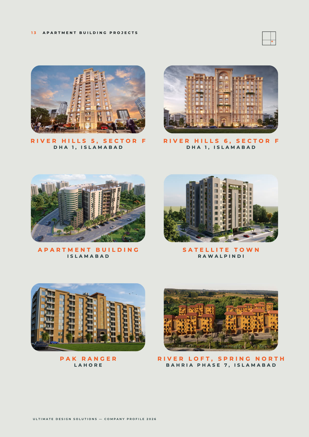 Ultimate Design Solutions — Apartment buildings