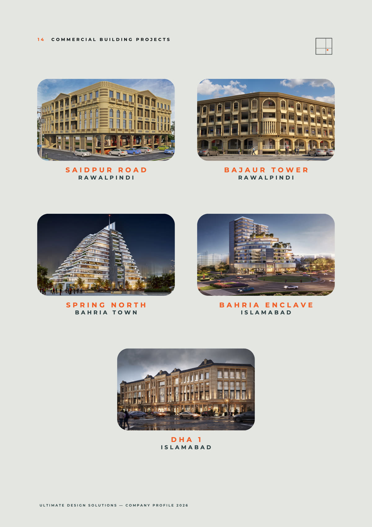 Ultimate Design Solutions — Commercial buildings