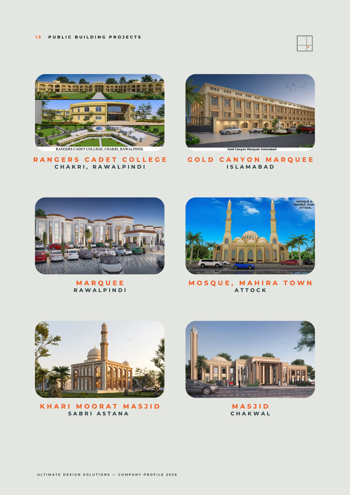 Ultimate Design Solutions — Public buildings