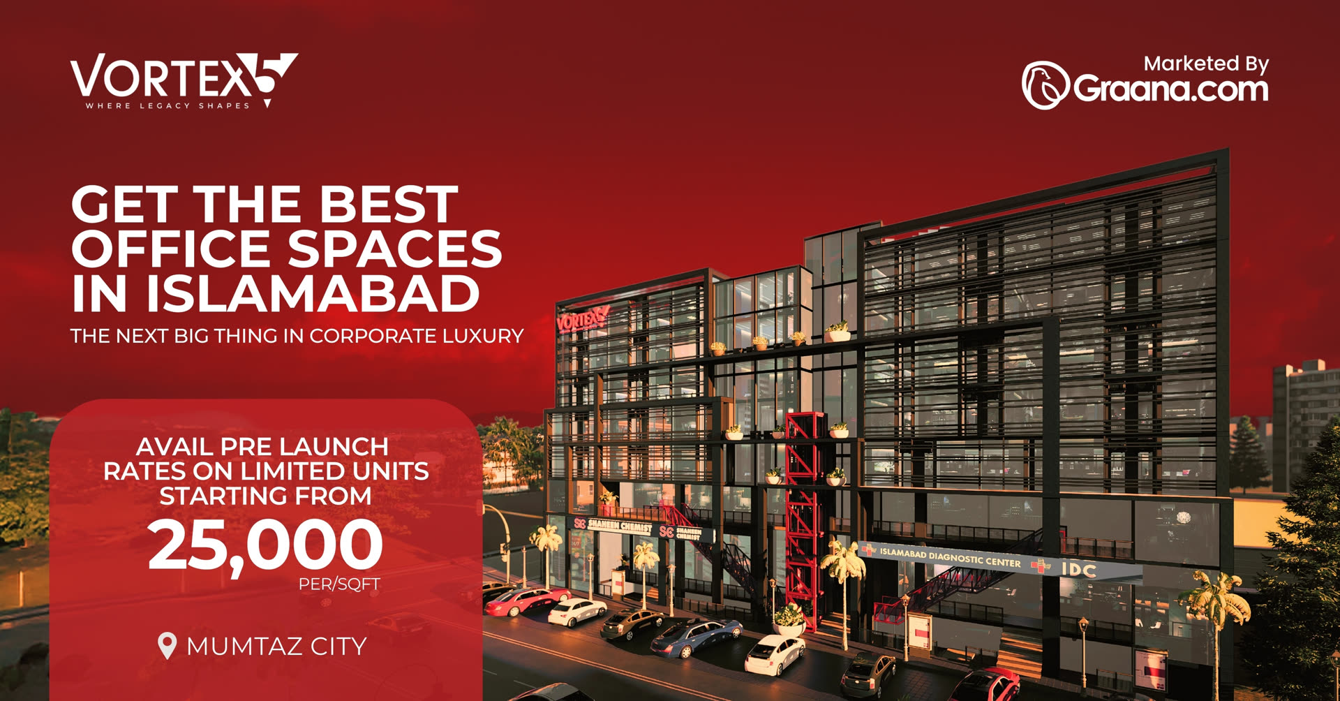 Vortex5 — Banner — the best office spaces in Islamabad